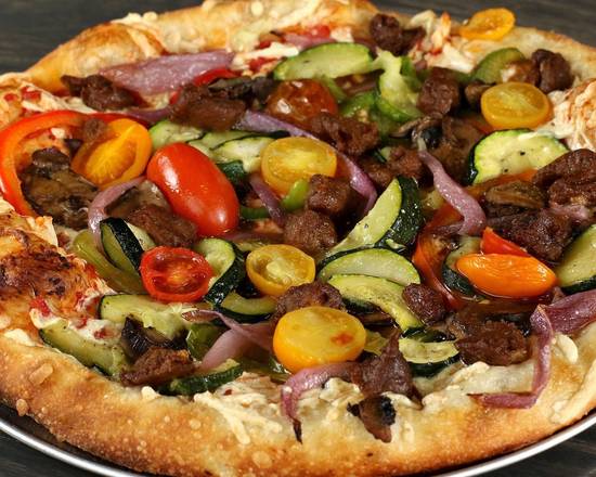 Order 10'' (personal size)  California Roasted Veggie Pizza food online from Zpizza store, San Diego on bringmethat.com