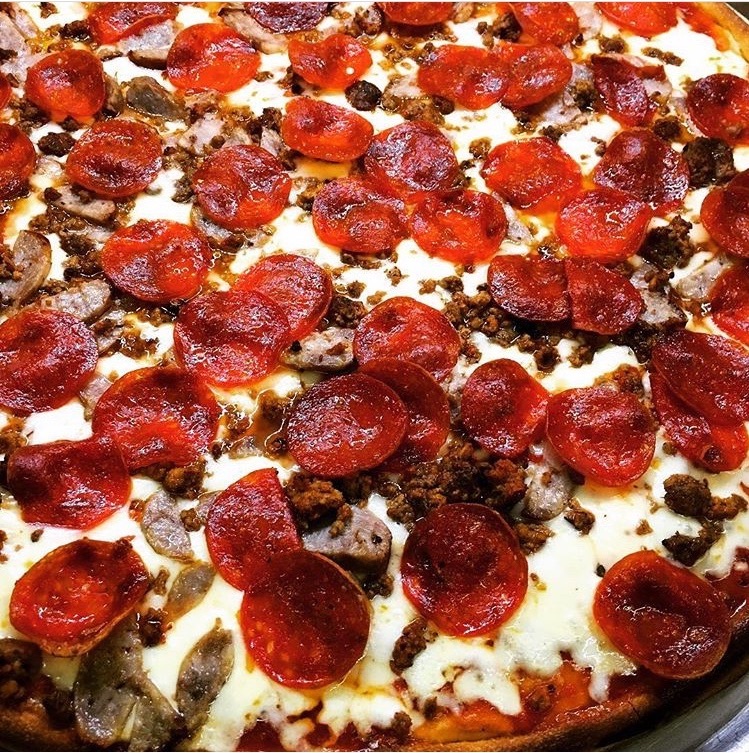 Order Stuffed Meat Pizza food online from Not Ray's Pizza store, Brooklyn on bringmethat.com