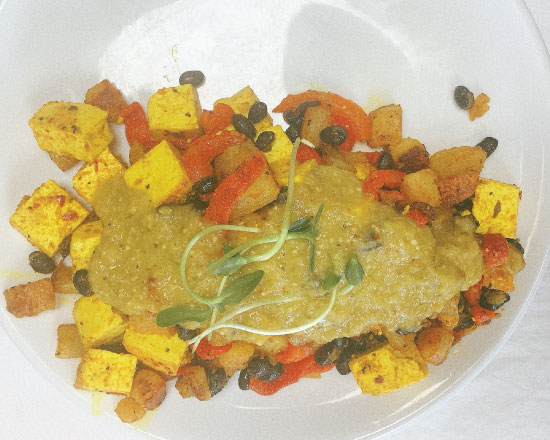 Order Tofu Scramble food online from Lucky Bakehouse Café store, Boulder on bringmethat.com