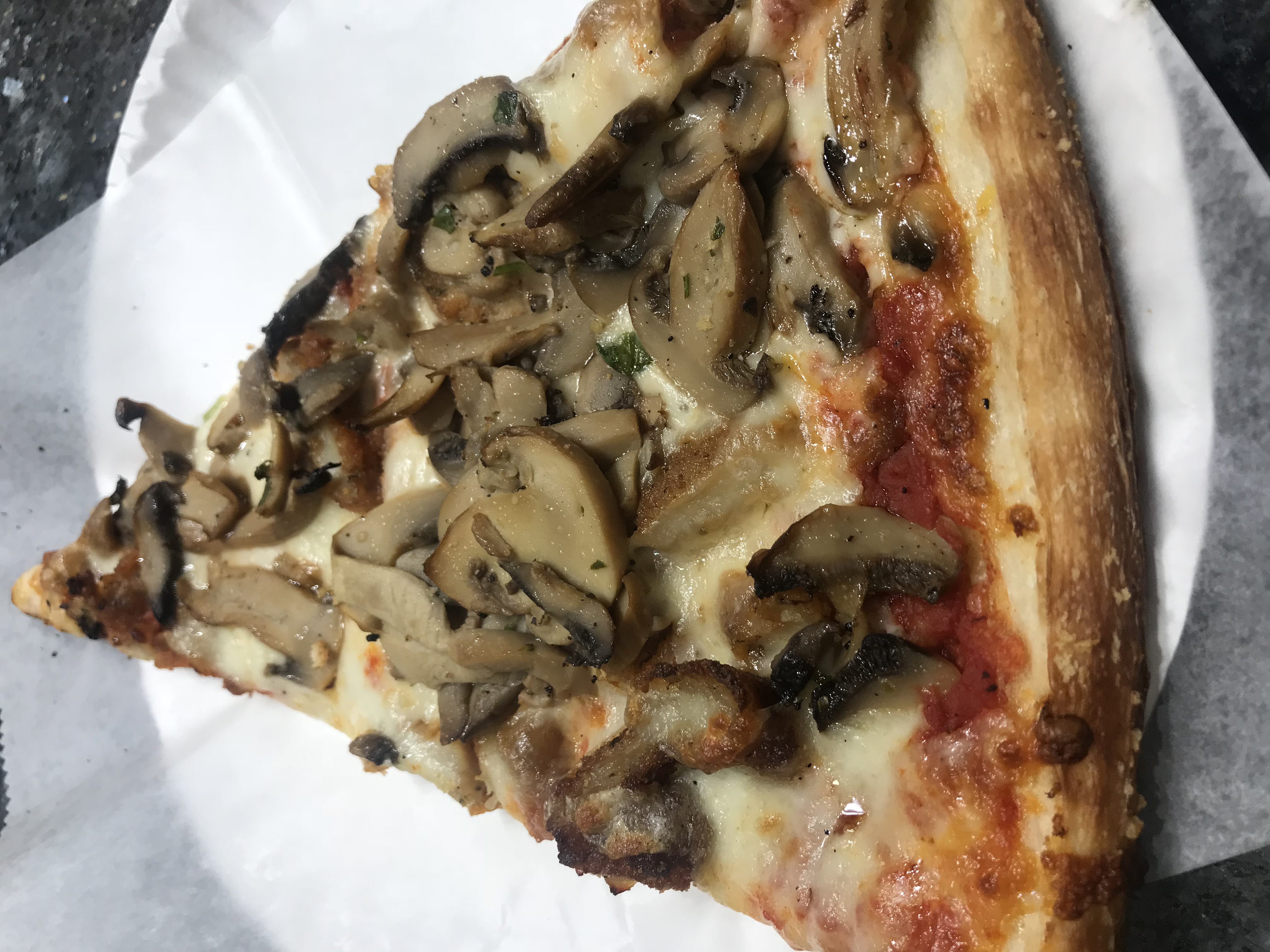 Order Chicken Mushroom Pizza Slice food online from Little Italy Pizza store, New York on bringmethat.com
