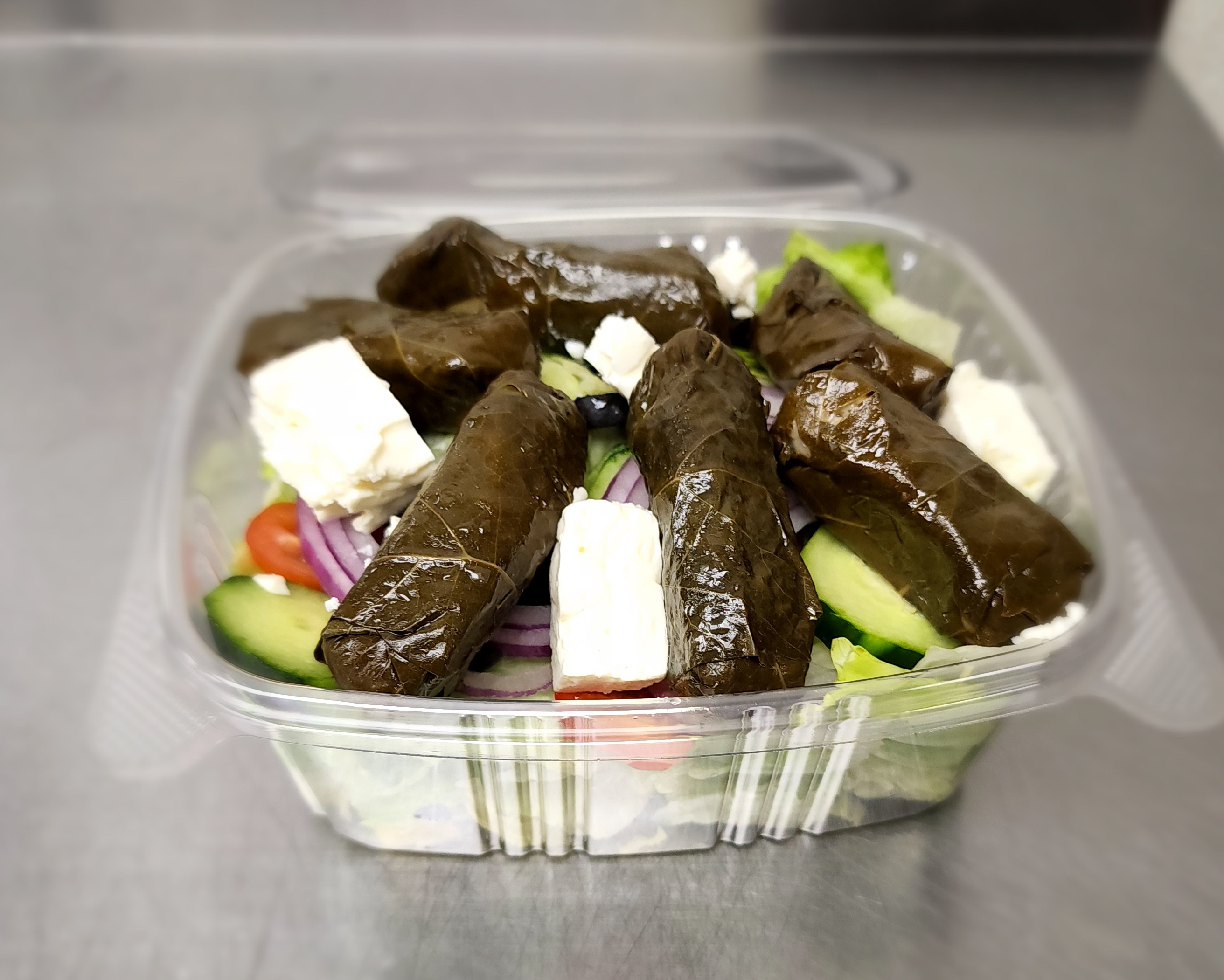 Order Greek Salad food online from Panaro's Pizzeria store, Bridgeport on bringmethat.com