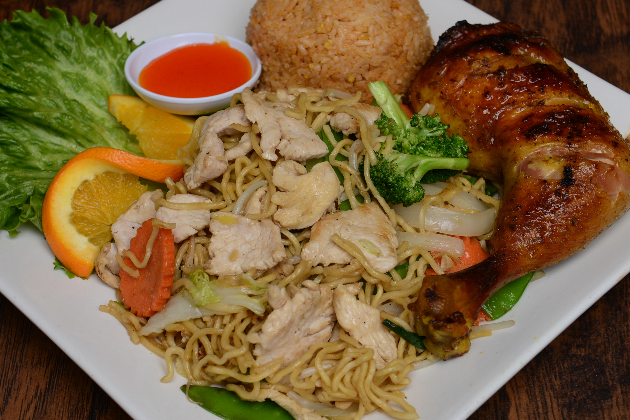 Order A. Chow Mein Combination Special food online from Rincome store, Northridge on bringmethat.com