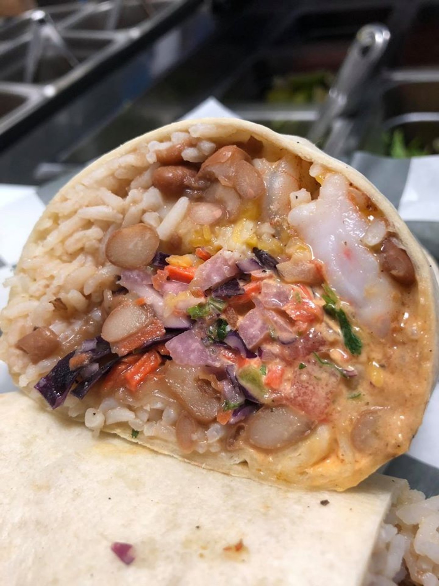 Order Shrimp burrito food online from Taco City store, Louisville on bringmethat.com