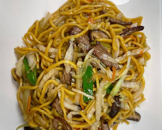 Order Beef  Lo Mein food online from Fuji Sushi store, Canton on bringmethat.com