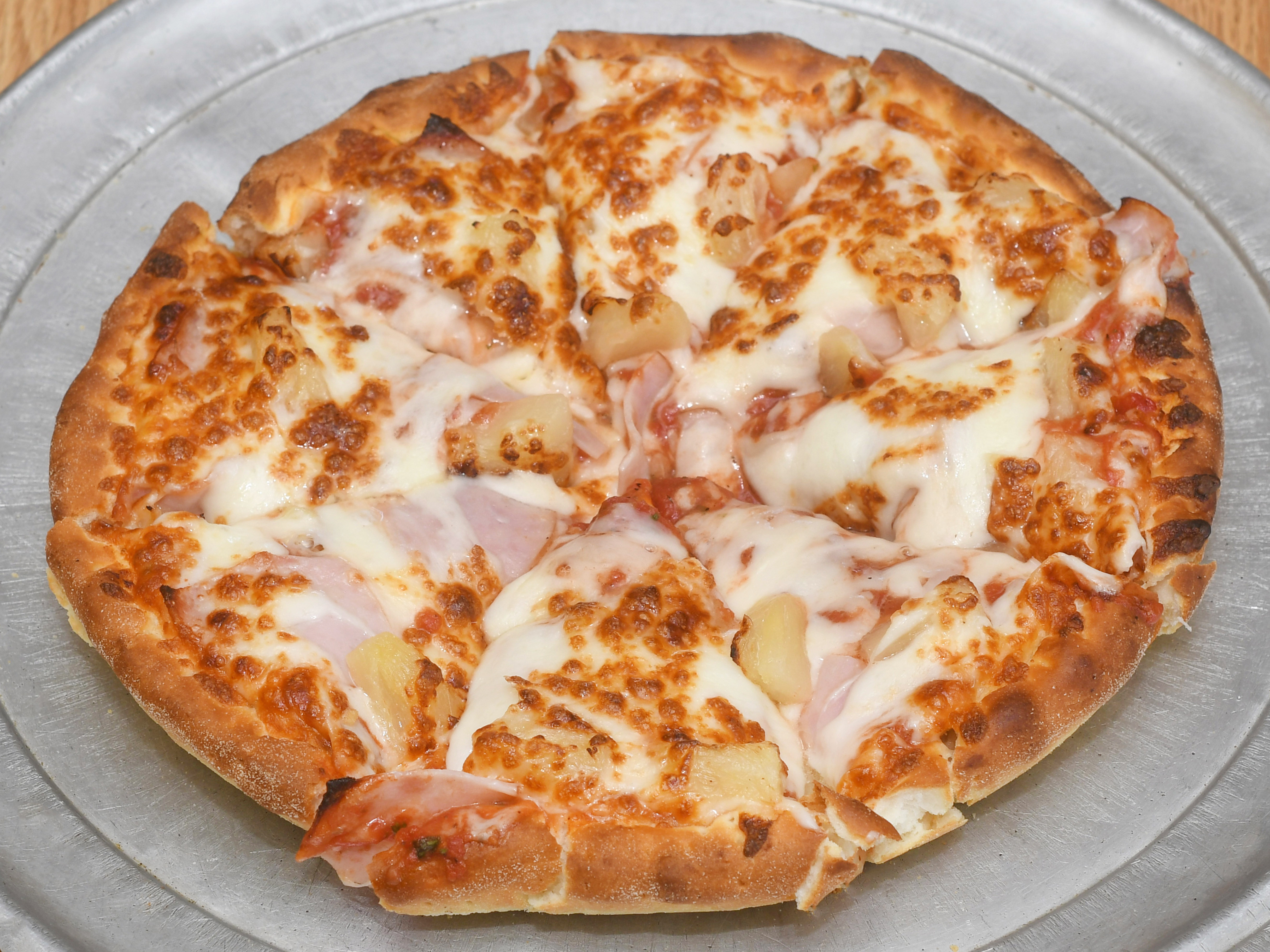 Order Pineapple and Ham Pizza food online from Kraving Kebab Pizza store, Modesto on bringmethat.com