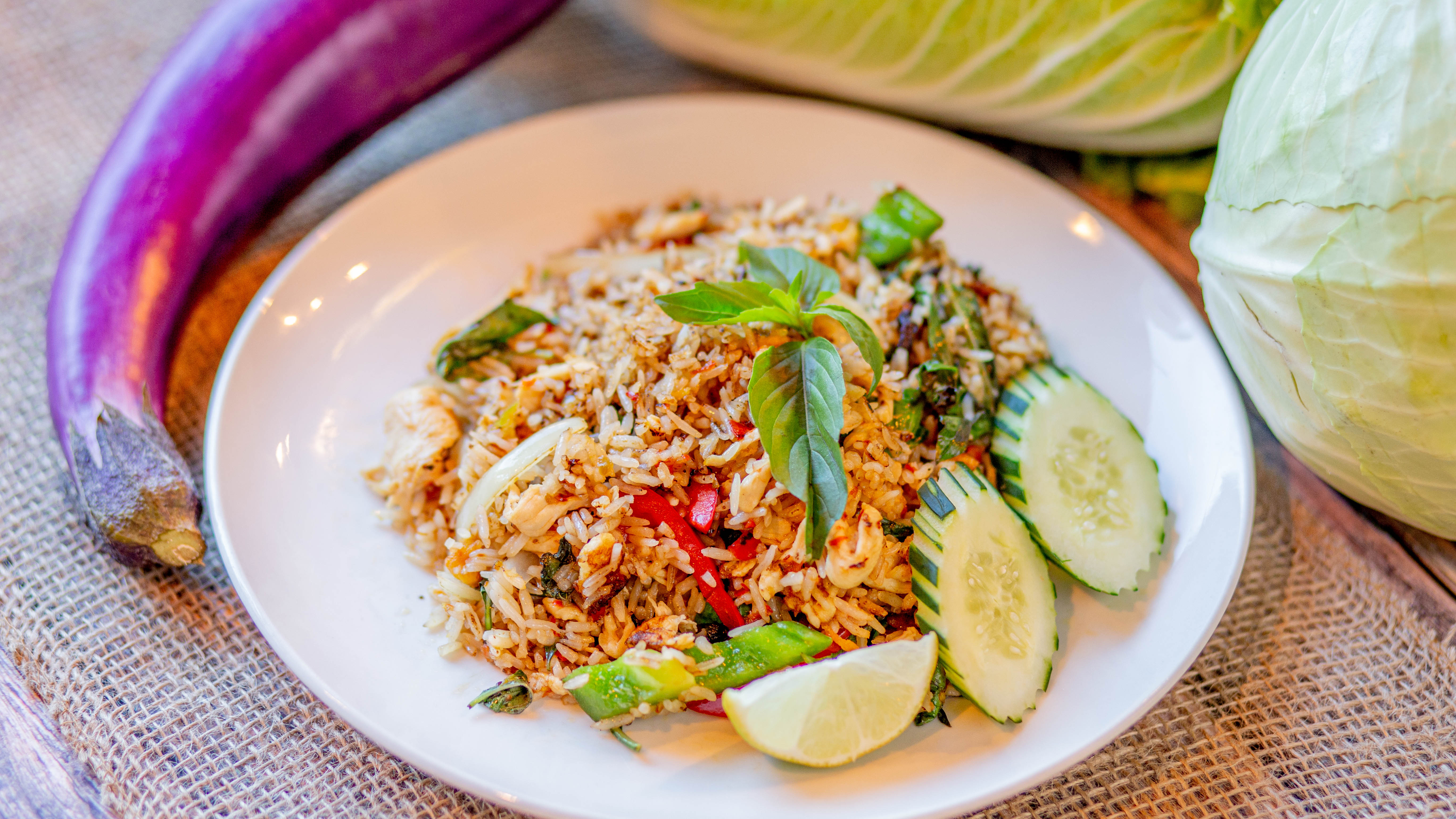 Order Thai Basil Fried Rice food online from Phayathai Cuisine store, Seattle on bringmethat.com
