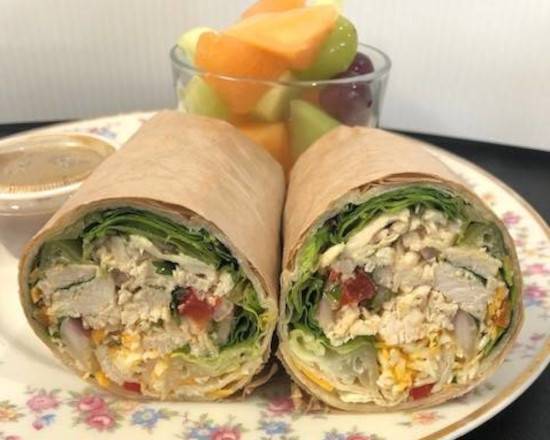 Order Cilantro Lime Chicken Wrap food online from Elkes Market Cafe store, Allen on bringmethat.com