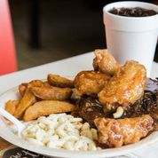 Order Rib and Wing Combo Dinner food online from Country Sweet Chicken & Ribs store, Rochester on bringmethat.com