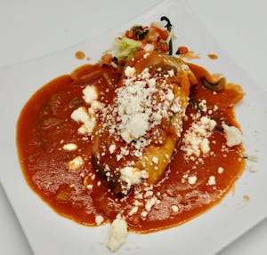 Order Chile Relleno Burrito food online from El Caballo Wraps store, Alameda on bringmethat.com