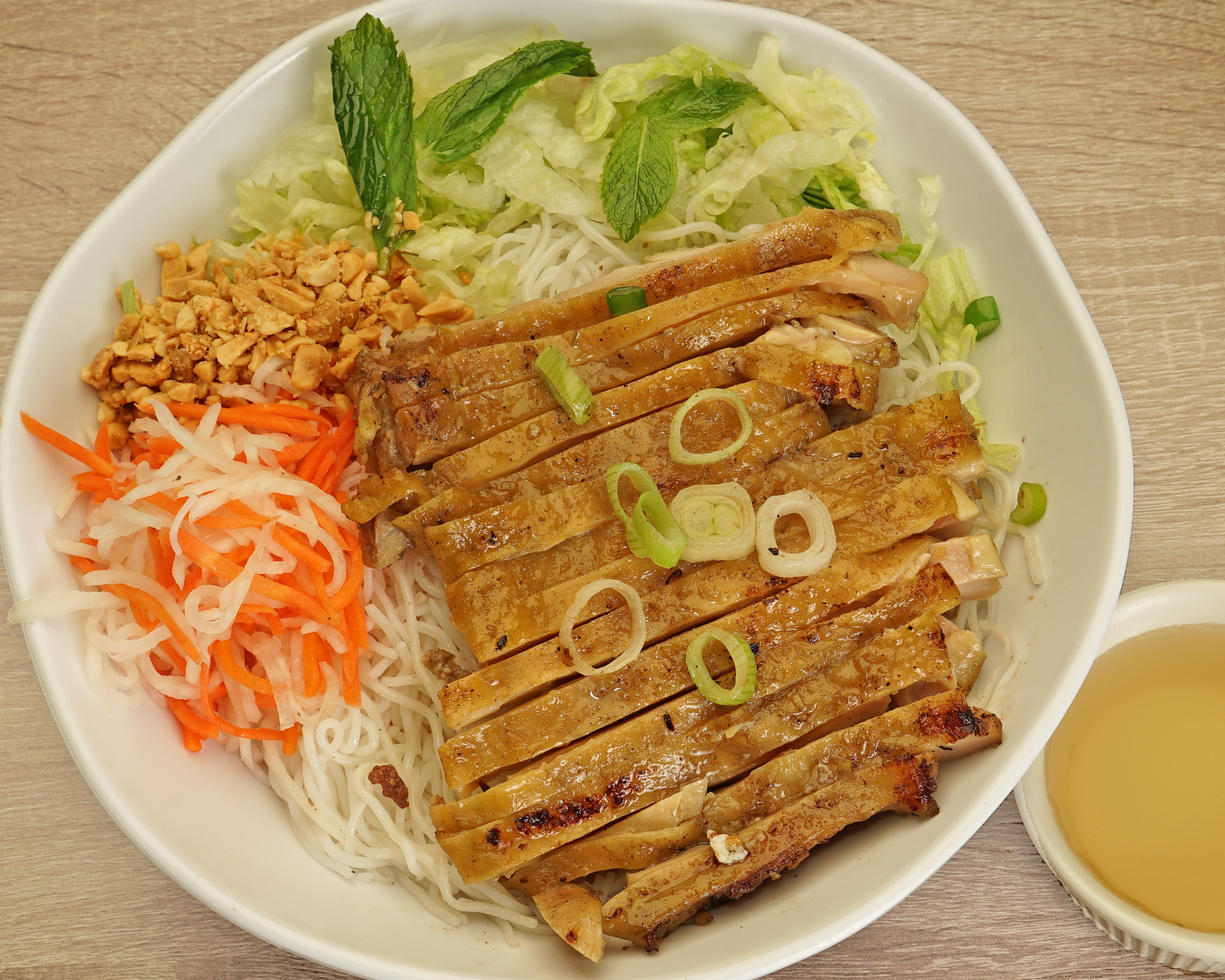 Order C7. Grilled Chicken Vermicelli 燒雞肉撈檬 food online from Phosure store, San Francisco on bringmethat.com