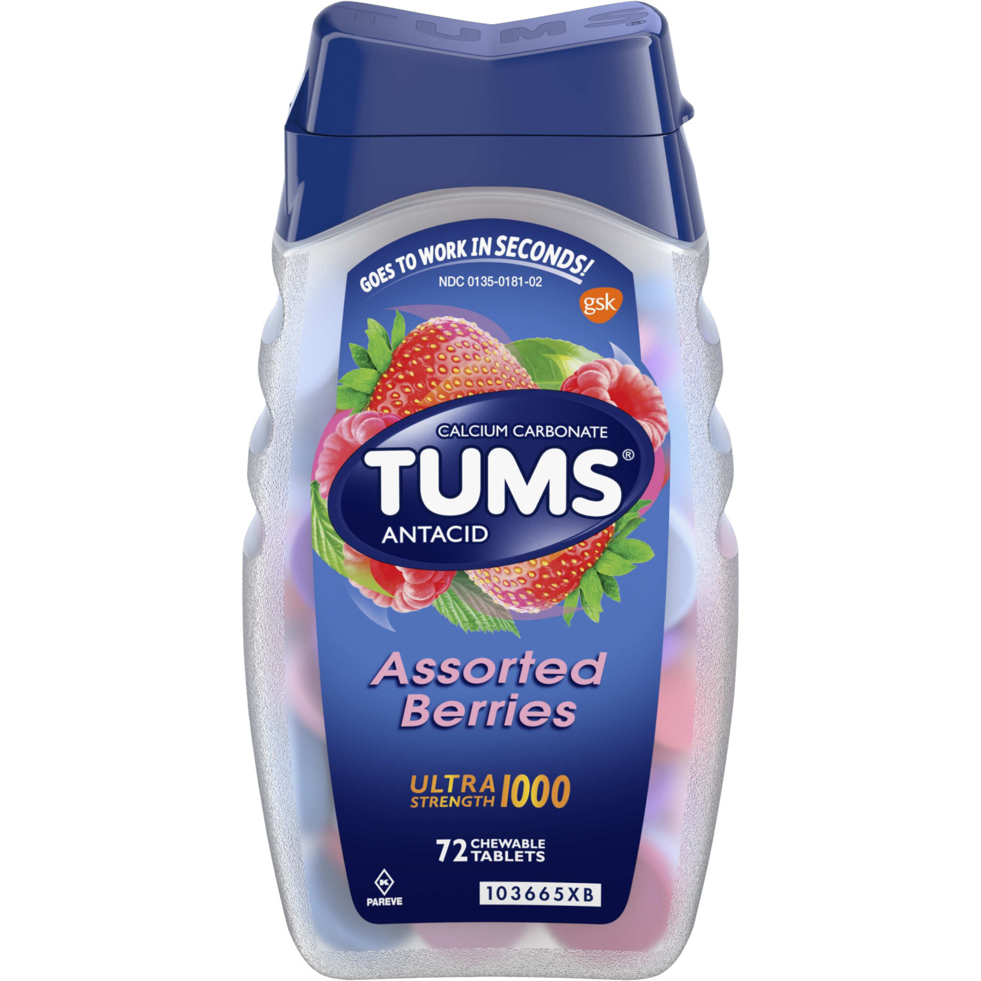 Order TUMS Antacid Chewable Tablets for Heartburn Relief - 72 ct food online from Rite Aid store, Williamsville on bringmethat.com
