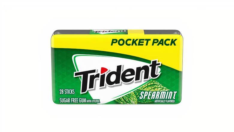 Order Trident Spearmint Pocket Pack, 28 Sticks food online from Mac On 4th store, Alton on bringmethat.com