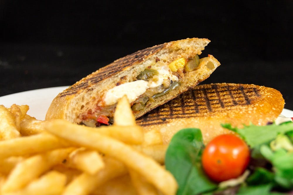 Order Vegetarian Panini - Panini food online from The Godfather Of East Hanover store, East Hanover on bringmethat.com