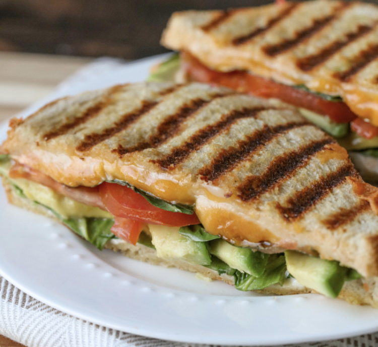 Order The Veggie Panini food online from Mediterranean Grill And Bar store, New York on bringmethat.com
