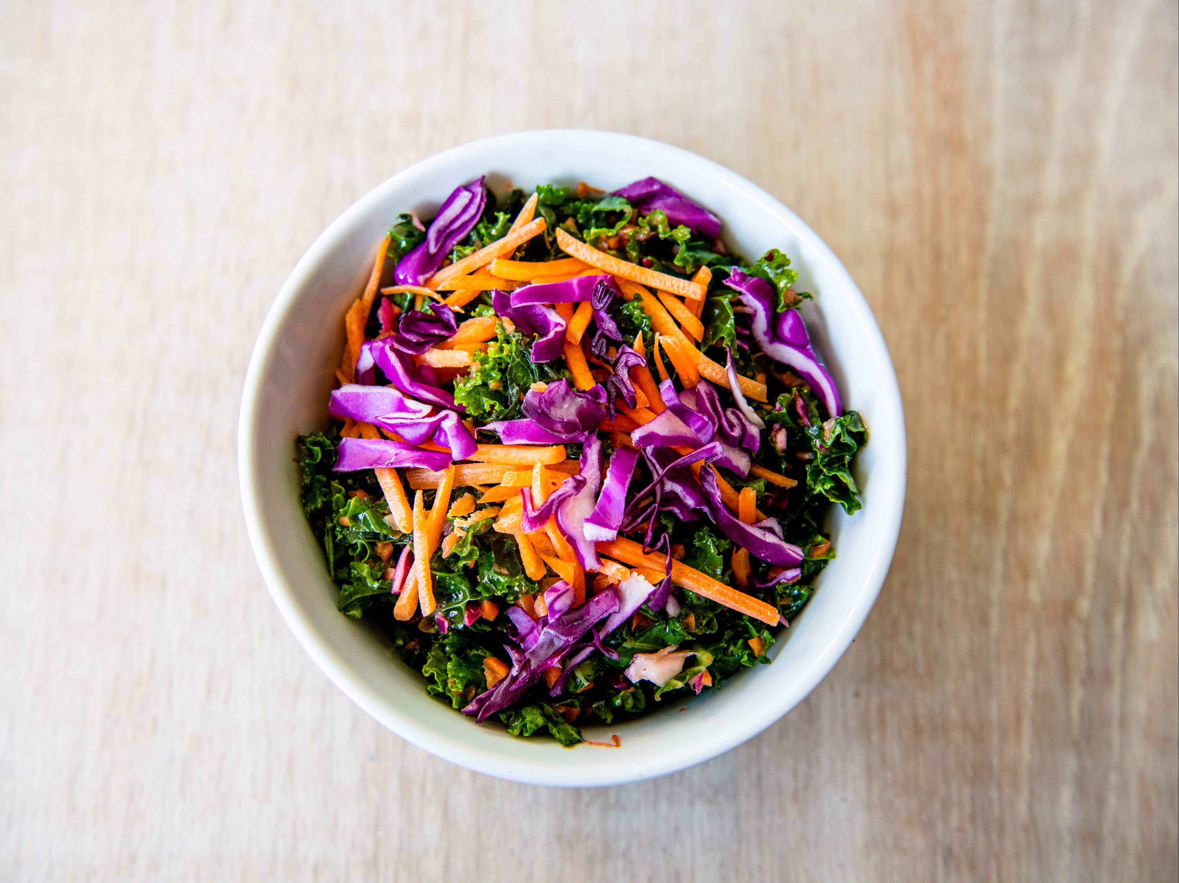 Order Kale Salad - A la Carte food online from Crimson store, Santa Monica on bringmethat.com