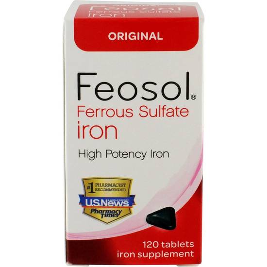 Order Feosol Ferrous Sulfate Iron Tablets High Potency Original (120 ct) food online from Rite Aid store, Palm Desert on bringmethat.com