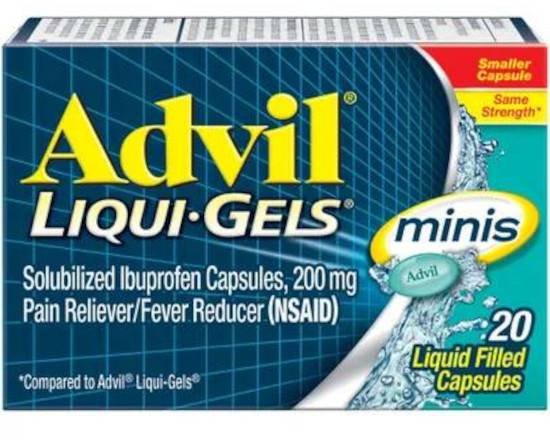 Order Advil Liqui-Gels Pain Reliever 200mg food online from Pit Stop Liquor Mart store, El Monte on bringmethat.com
