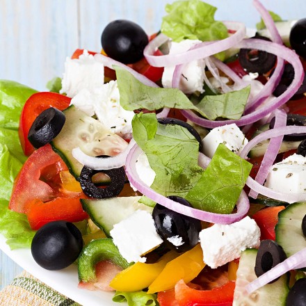 Order Traditional Greek Salad food online from Crosstown diner store, Bronx on bringmethat.com