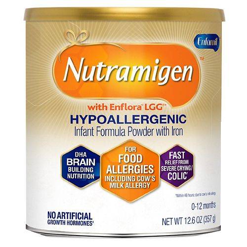 Order Enfamil Nutramigen Infant Formula Hypoallergenic & Lactose Free with Enflora LGG Powder Can - 12.6 oz food online from Walgreens store, Willowick on bringmethat.com