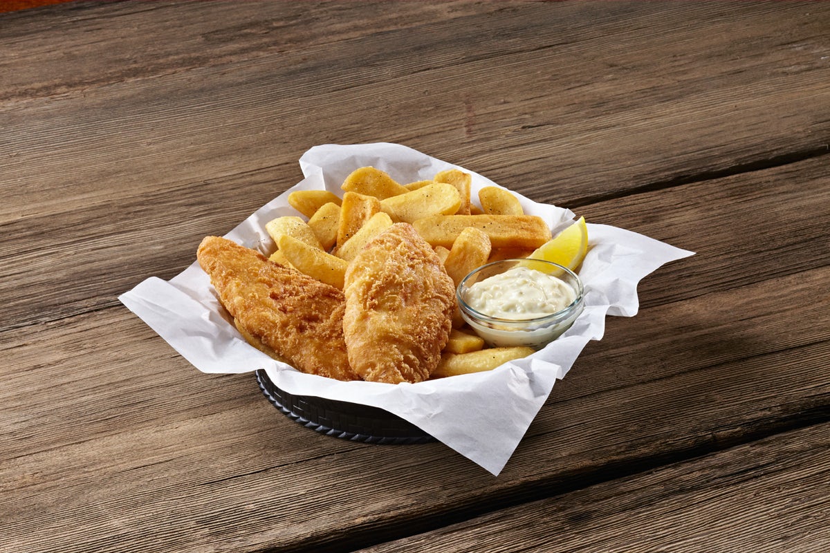 Order Fish & Chips food online from Sizzler store, Santa Clara on bringmethat.com