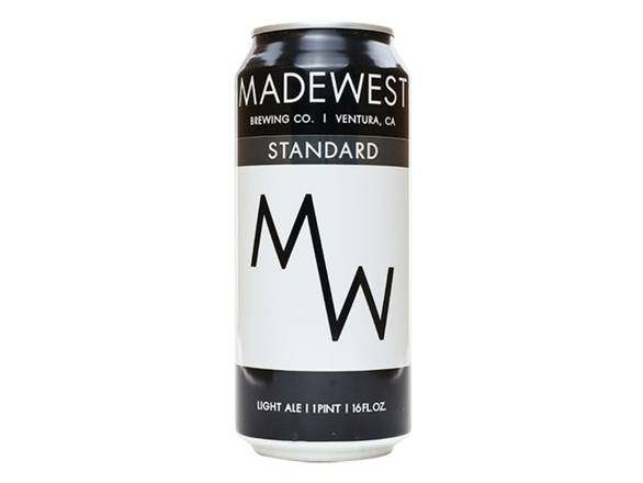 Order Madewest Standard Light Ale - 4x 16oz Cans food online from Booze & Brews Liquor store, Burbank on bringmethat.com