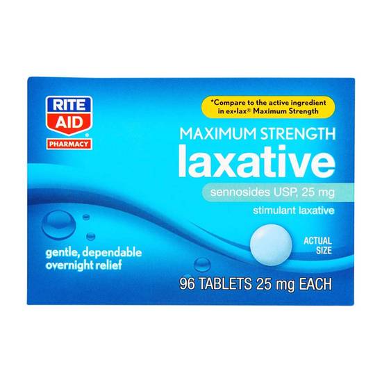 Order Rite Aid Maximum Strength Laxative Senna (96 ct) food online from Rite Aid store, PITTSBURGH on bringmethat.com