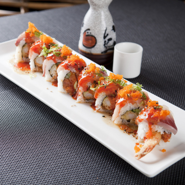 Order F13. Spicy Yellowtail Roll food online from Joy Sushi store, Whittier on bringmethat.com