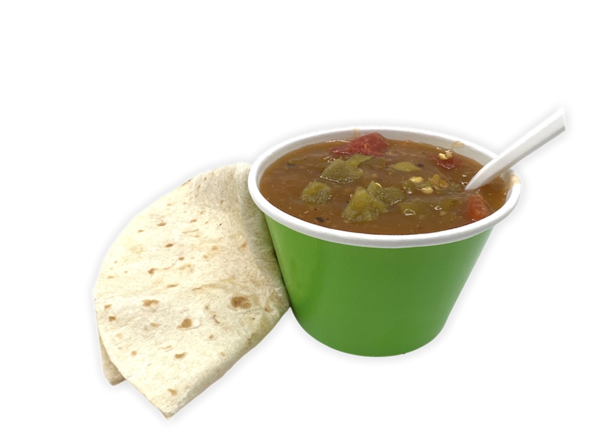 Order Green Chile Soup - Small food online from Neveria Un Limon store, Denver on bringmethat.com