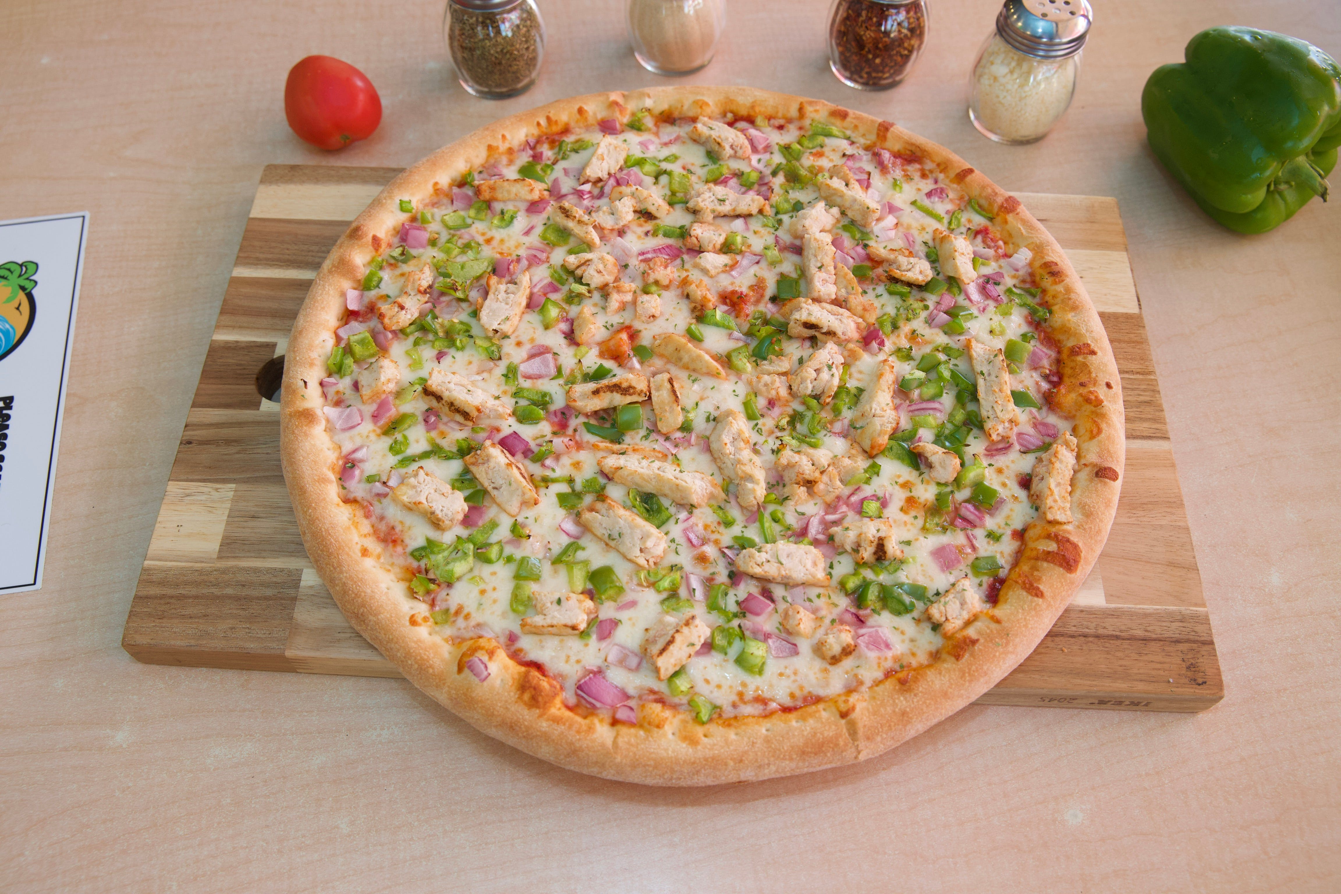 Order Chicken Delight Pizza - Medium (Serves 2-3) food online from California Pizza Place store, Anaheim on bringmethat.com