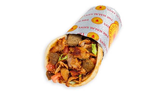 Order Chicken Shawarma & Gyro Sandwich food online from The Halal Guys store, Amherst on bringmethat.com