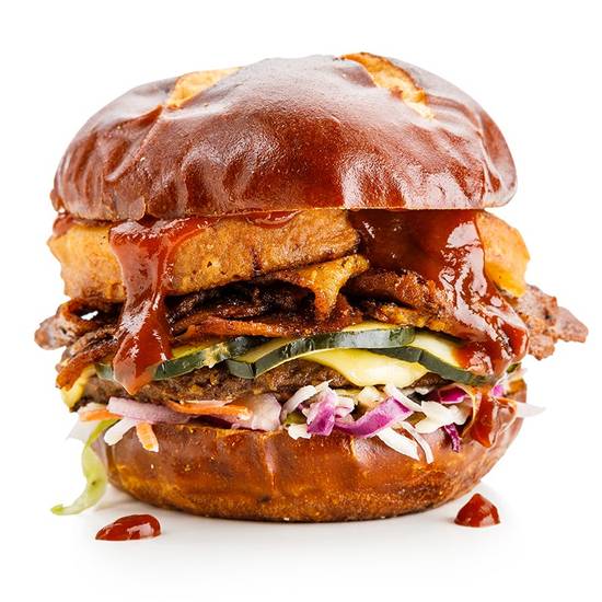 Order BBQ Brisket Burger food online from Native Foods Cafe store, Chicago on bringmethat.com