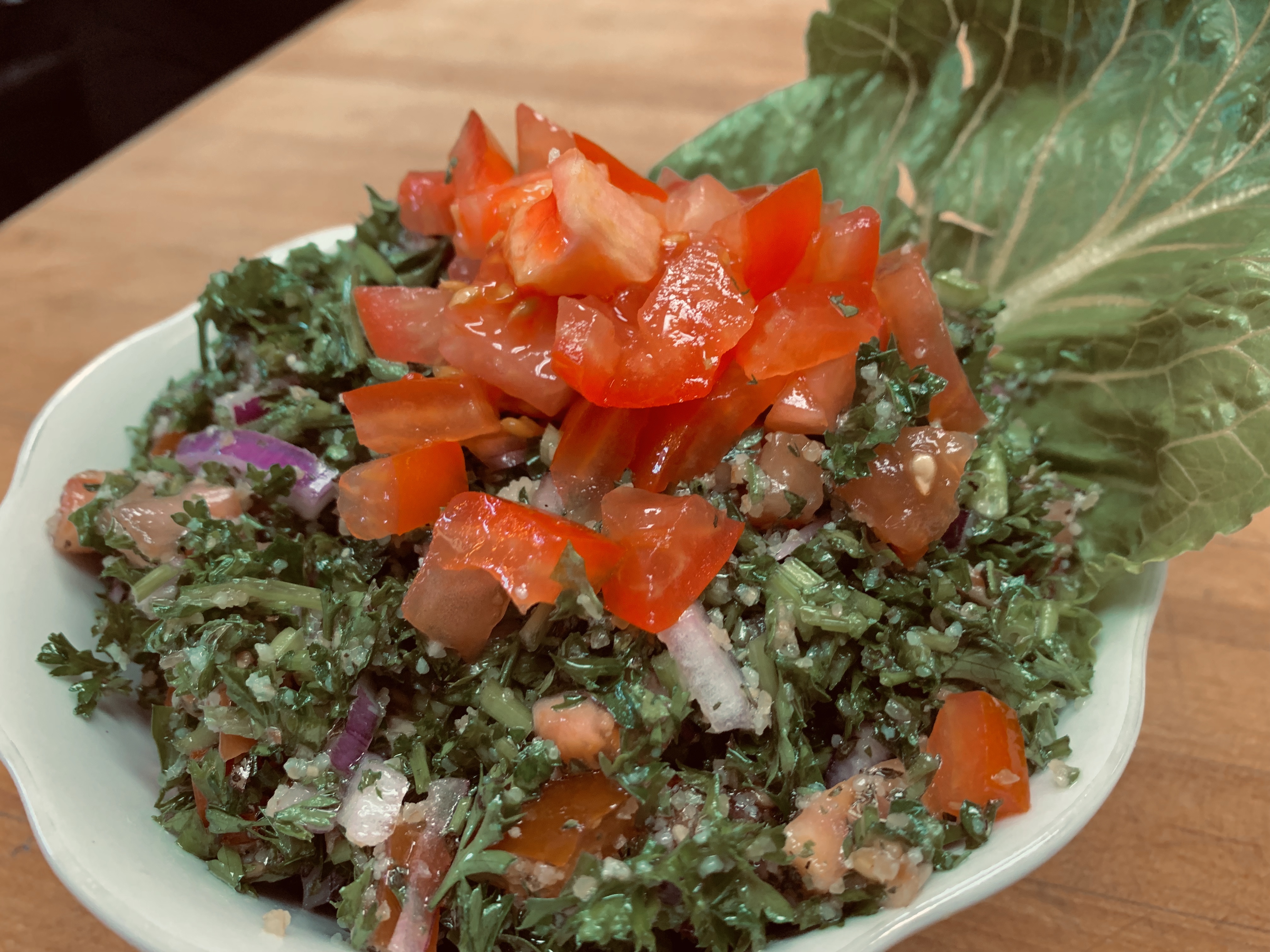 Order Tabouli Salad food online from Sahara Meditterranean Cuisine store, Allentown on bringmethat.com