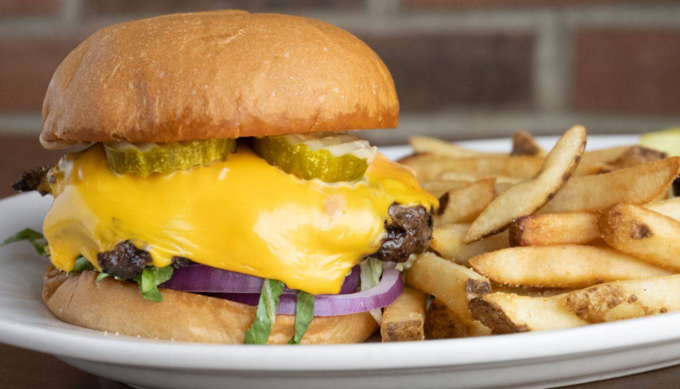 Order The Drive-In Burger food online from Green Mill Restaurant &Amp; Bar store, HUDSON on bringmethat.com