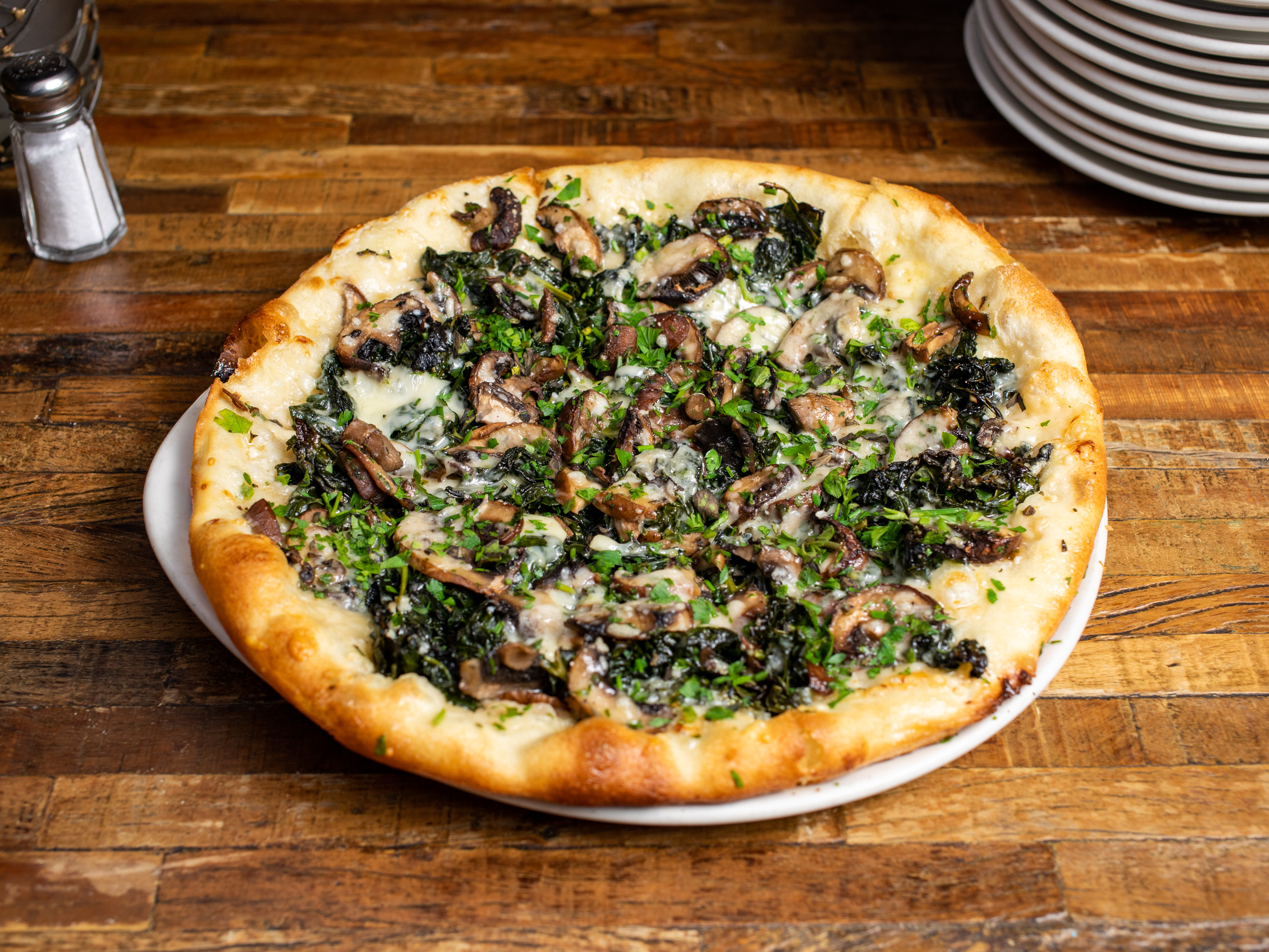 Order Mushroom Pizza food online from District store, Oakland on bringmethat.com