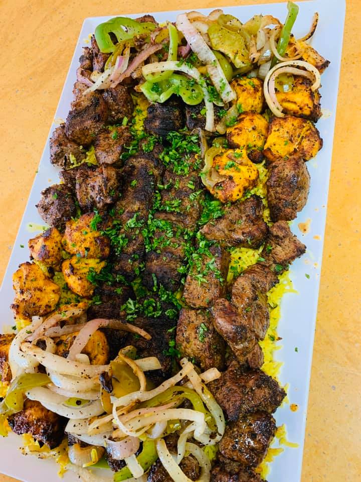 Order Mini Family Mixed Kabab and 1 Appetizer Family Style food online from Jasmine Grill store, Rock Hill on bringmethat.com