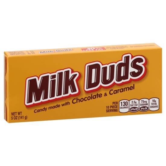 Order Milk Duds Chocolate & Caramel Candy 5oz food online from Caseys Carry Out Pizza store, Princeton on bringmethat.com