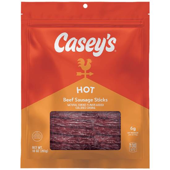 Order Casey's Hot Beef Sausage Sticks 10oz food online from Casey store, Millstadt on bringmethat.com