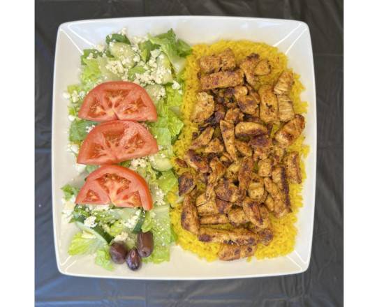 Order Chicken Gyros Platter food online from Pita Wraps Mediterranean Grill store, Surprise on bringmethat.com
