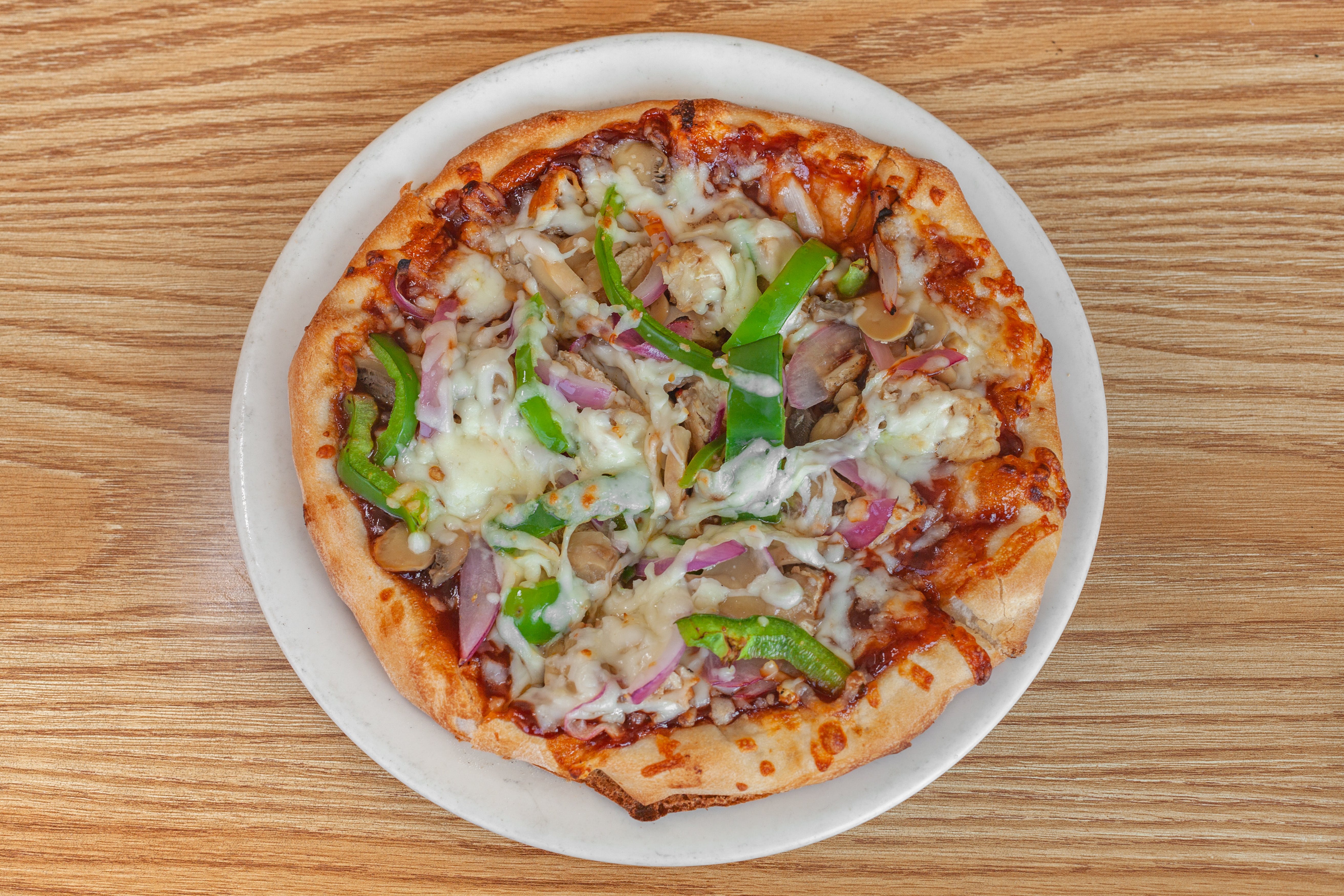 Order BBQ Chicken Pizza - 14'' food online from Brick Oven Bistro store, Ashland on bringmethat.com