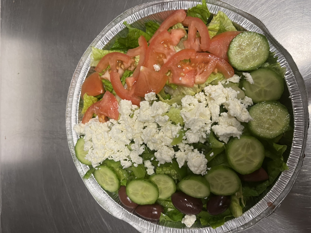 Order Greek Salad food online from Cafe Bambino's store, Pasadena on bringmethat.com
