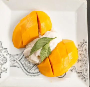 Order Mango and Sweet Sticky Rice food online from Bangkok city thai restaurant store, Hoboken on bringmethat.com