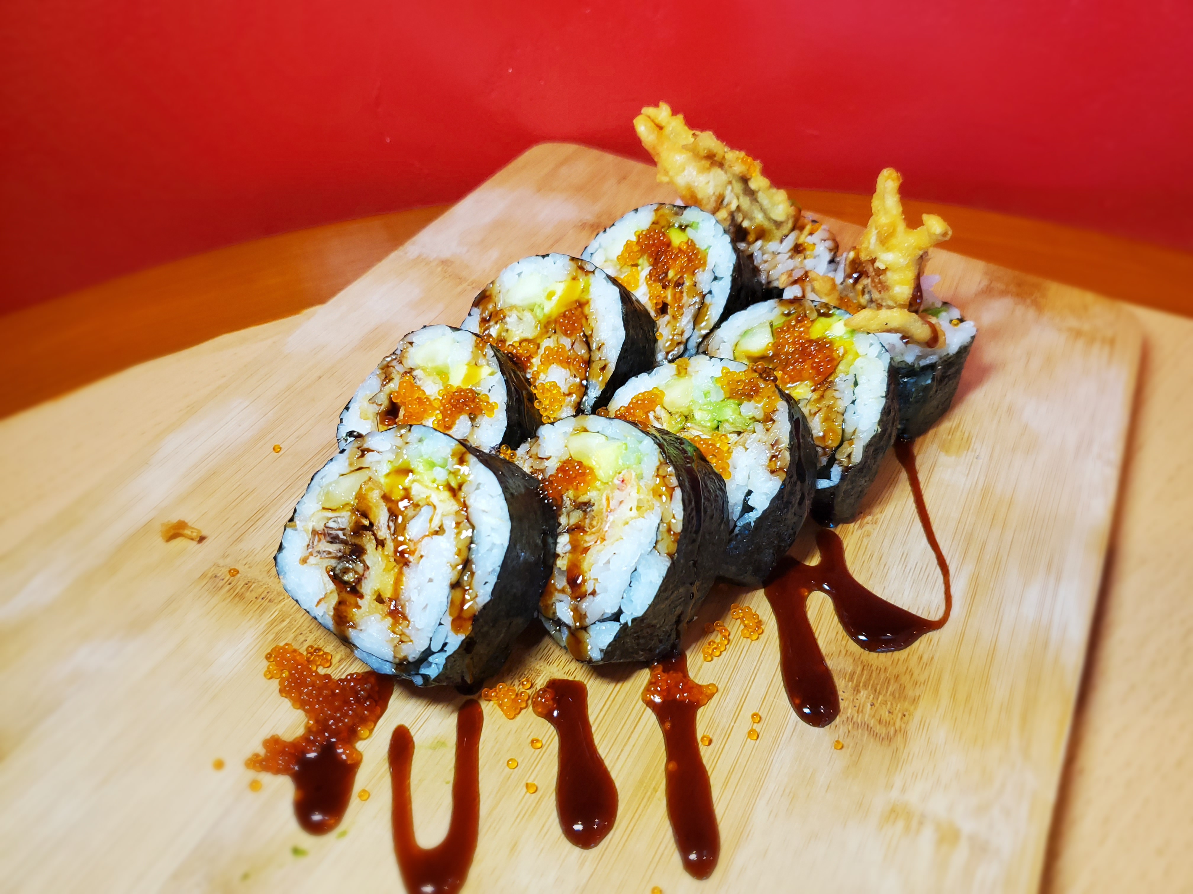 Order Soft Shell Crab Roll food online from Yummykoreangrill.com store, Las Vegas on bringmethat.com