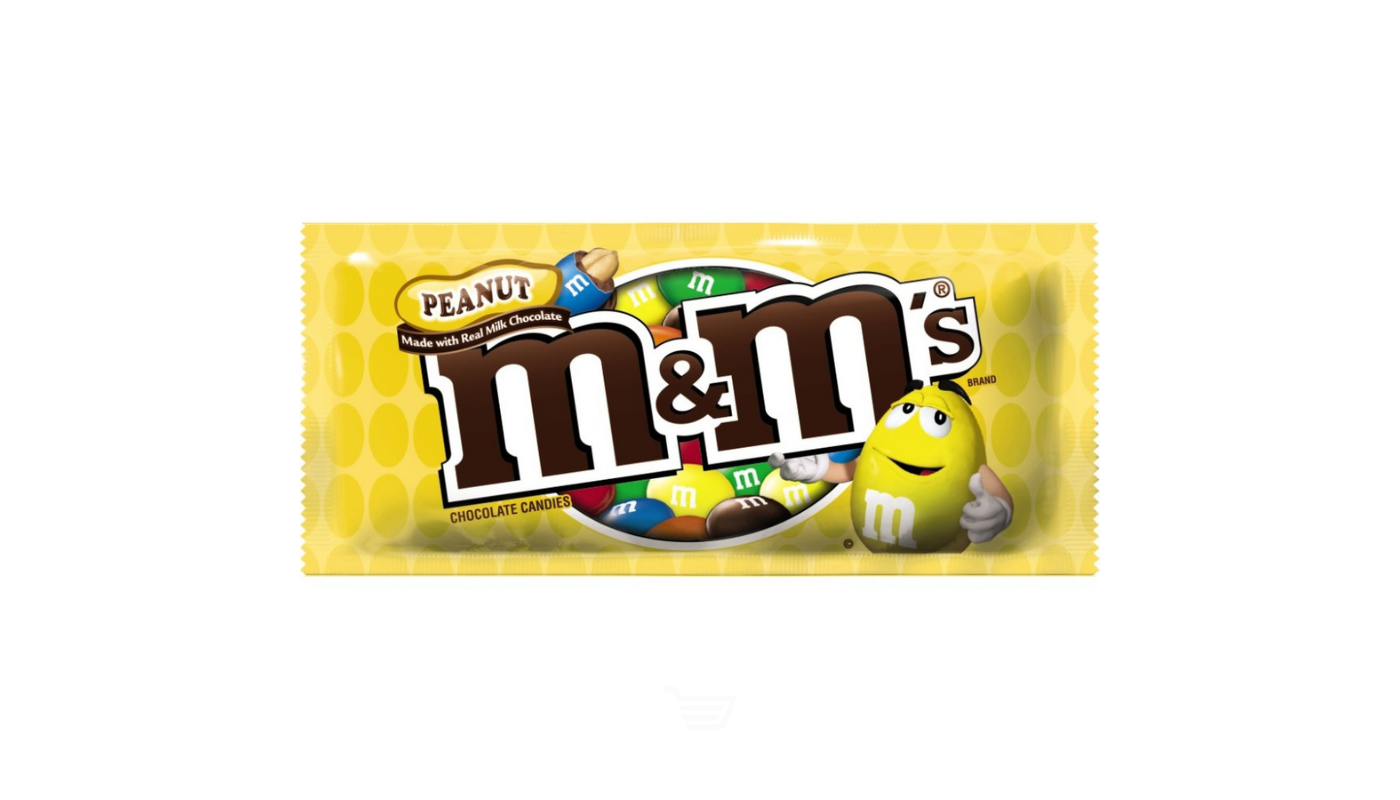 Order M&M Peanut Chocolate Candy 1.74oz food online from Rancho Liquor store, Thousand Oaks on bringmethat.com