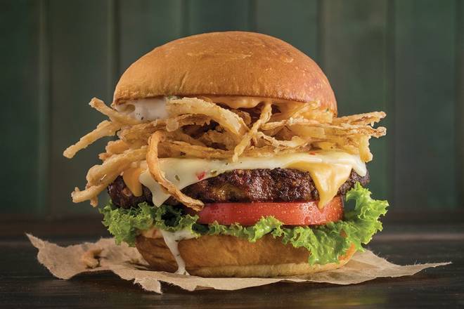 Order The Meatless Beast food online from MOOYAH Burgers store, Williamsburg on bringmethat.com