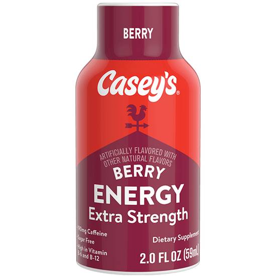 Order Casey's Extra Strength Berry Energy Shot 2oz food online from Casey store, Sycamore on bringmethat.com