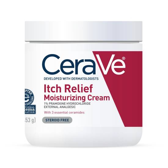 Order CeraVe Itch Relief Moisturizing Cream, Steroid Free, 16 OZ food online from CVS store, INGLEWOOD on bringmethat.com