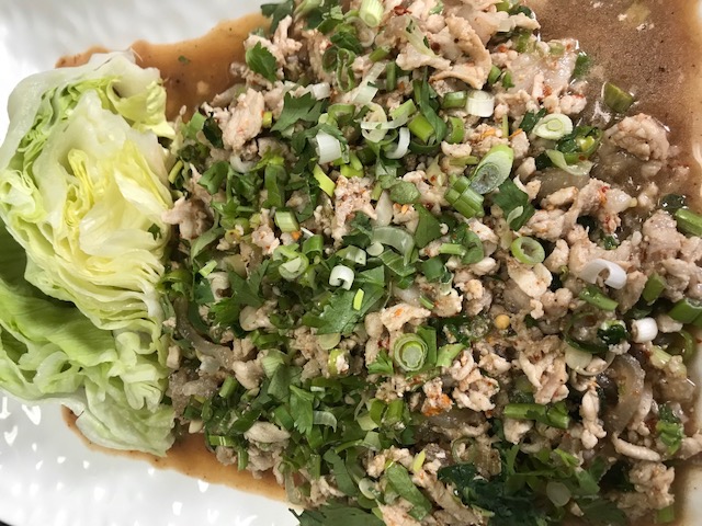 Order Larb Moo (Lao Minced Pork Salad) food online from Pho Thai-Lao Kitchen store, Maywood on bringmethat.com