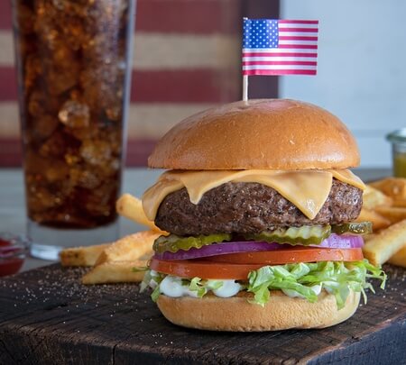 Order All-American Burger food online from Shoneys Family Restaurant store, San Antonio on bringmethat.com