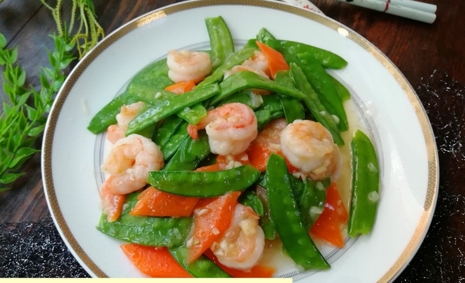Order S14. Shrimp with Snow Peas food online from China Pot store, McKinney on bringmethat.com