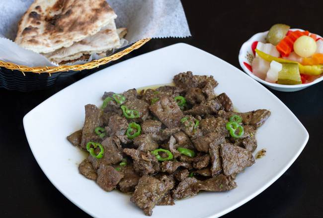 Order Halal Beef Liver Sandwich food online from Taste of Egypt store, Arlington on bringmethat.com